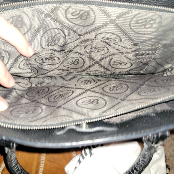 Brighton Black Crocodile and Leather- Handbag Purse / Non SMOKER - with dust bag - Picture 5 of 9